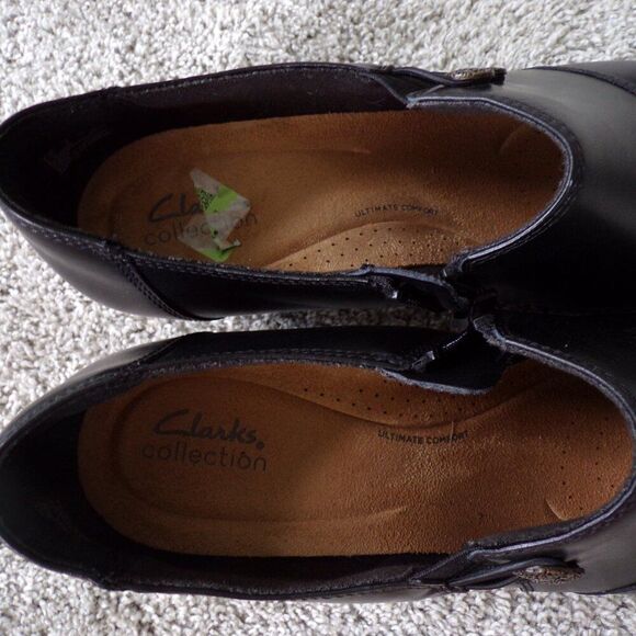 NWT Clarks slip on ankle booties 12 W - Picture 5 of 12